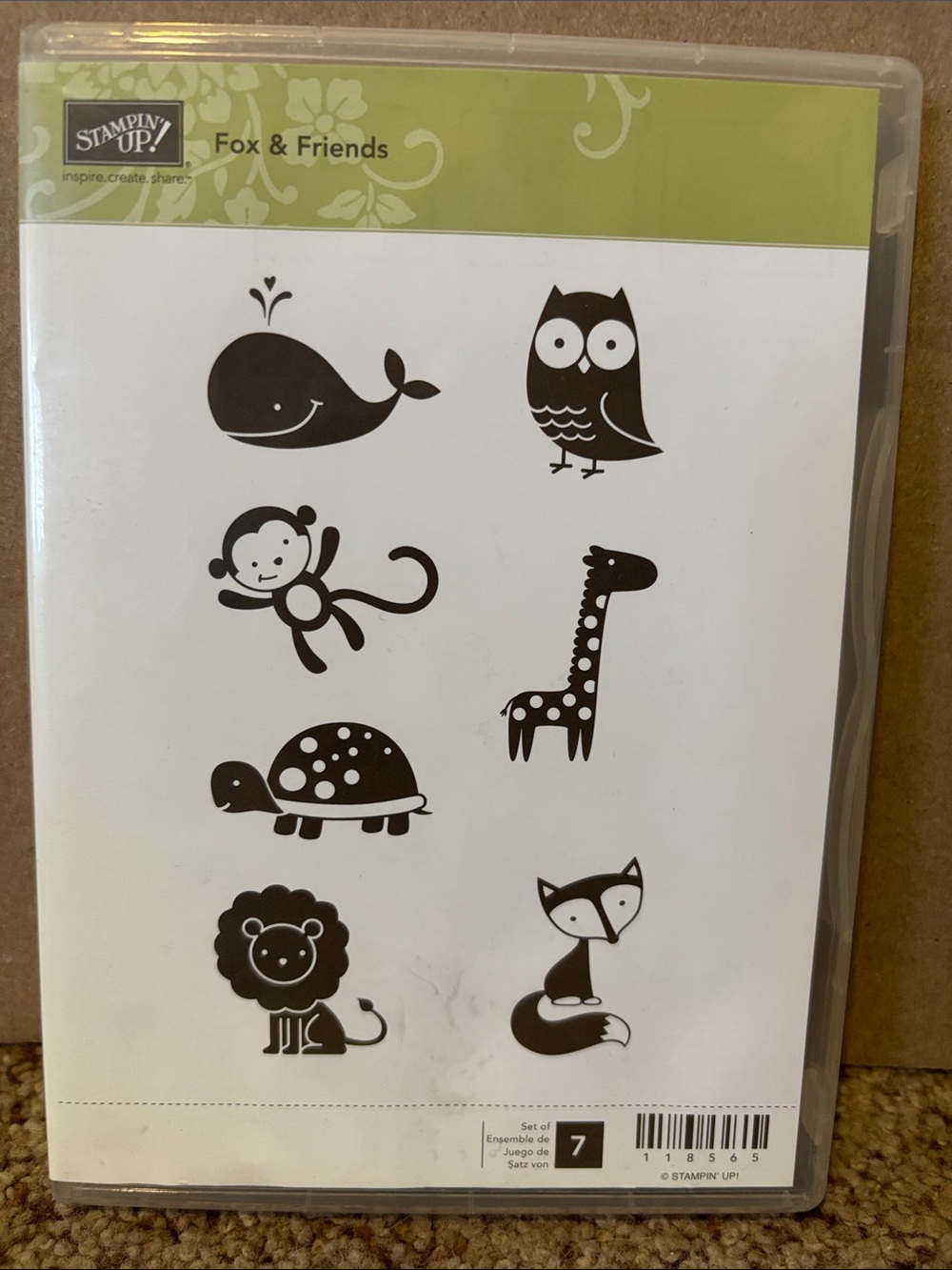 Stampin' Up! Fox & Friends Clear Stamp Set